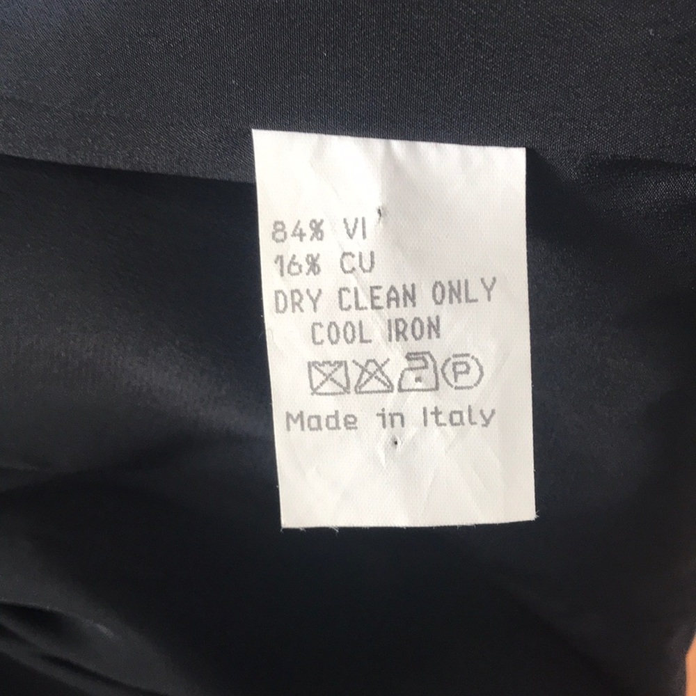 Black velvet Errenno blazer w/ mandarin collar - Picture 7 of 7
